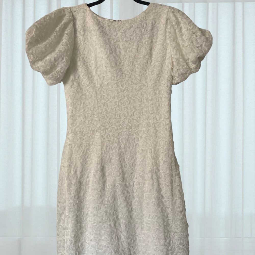 Lena Ivory Appliqué Dress w
